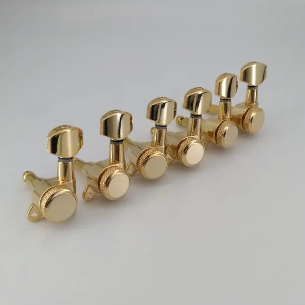 Gold Locking Guitar Tuning Pegs Left Hand Set - Image 3