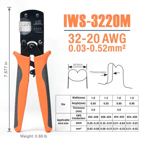 IWS-3220M Micro Connector Crimping Tool Set - Image 2