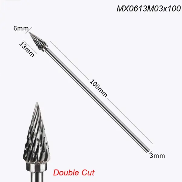 100mm Tungsten Carbide Rotary Burr Tool - Image 10
