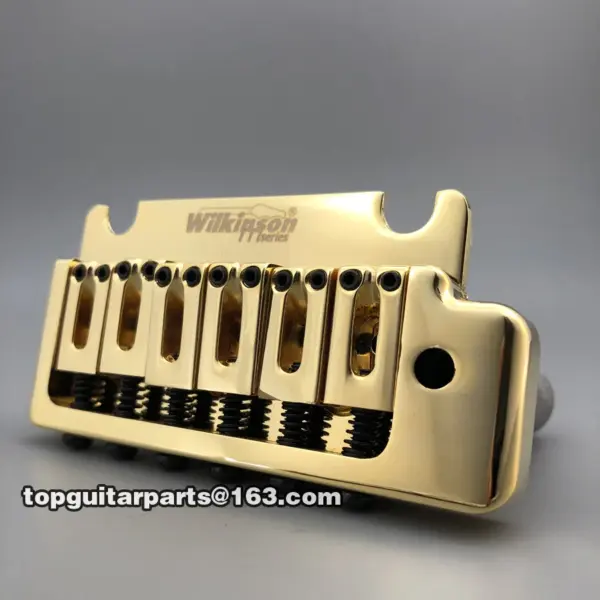 Wilkinson 2 Point Gold Tremolo Guitar Bridge - Image 3