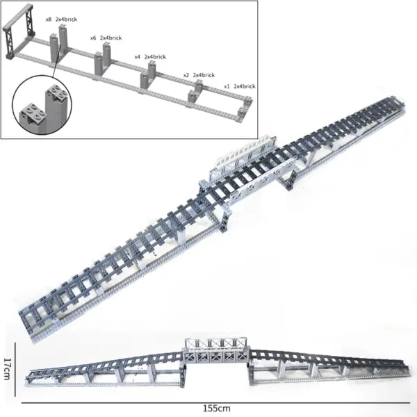 Flexible Building Block Train Tracks Set - Image 62