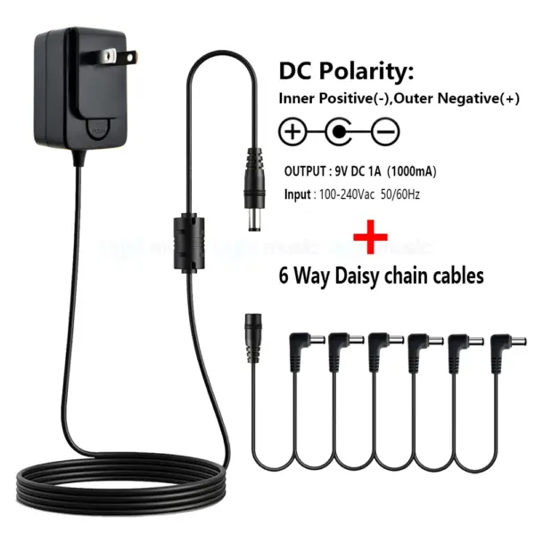 9V DC Guitar Pedal Power Adapter 1A - Image 20