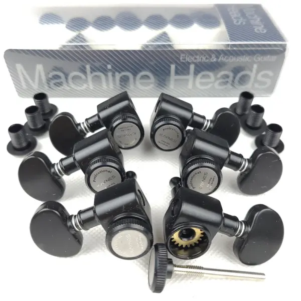 Kaynes DJ345B Electric Guitar Tuning Pegs Set - Image 2