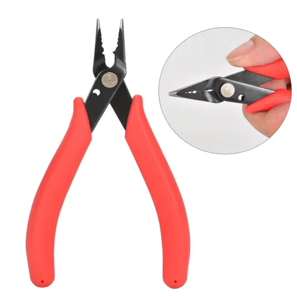 Mini Red Stainless Steel Crimping Pliers - Image 7