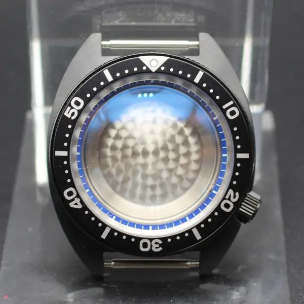 Black 41mm Men's Diving Watch Case for Seiko - Image 27