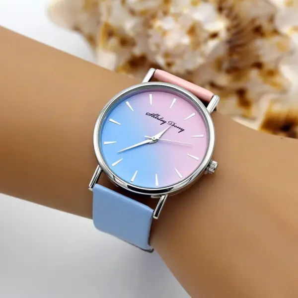 Ladies Quartz Wristwatch with Gradient Strap - Image 7