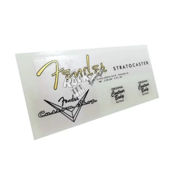 Custom Guitar Peghead Logo Decal Sticker