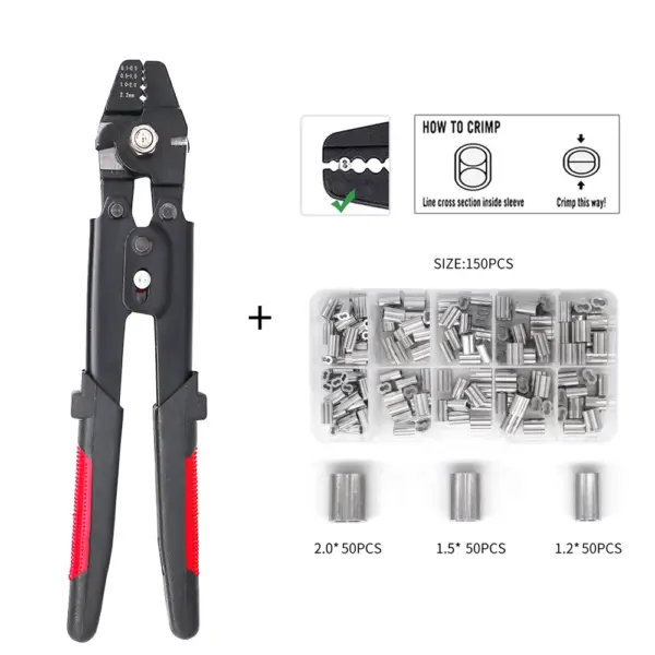 Stainless Steel Fishing Pliers with 150 Sleeves - Image 9