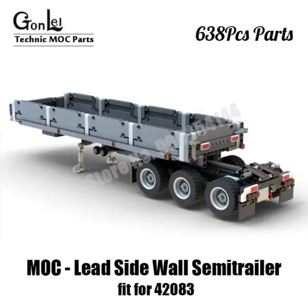 MOC Lead Side Wall Semitrailer 638pcs Kit - Image 6