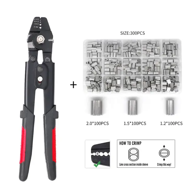 Stainless Steel Fishing Pliers with 150 Sleeves - Image 11