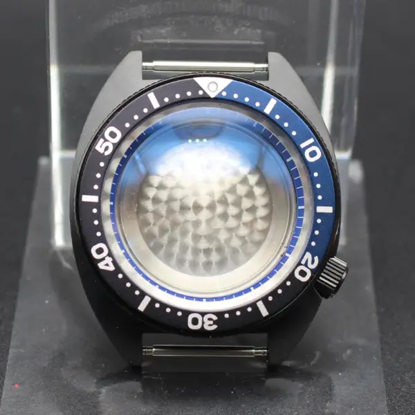 Black 41mm Men's Diving Watch Case for Seiko - Image 30