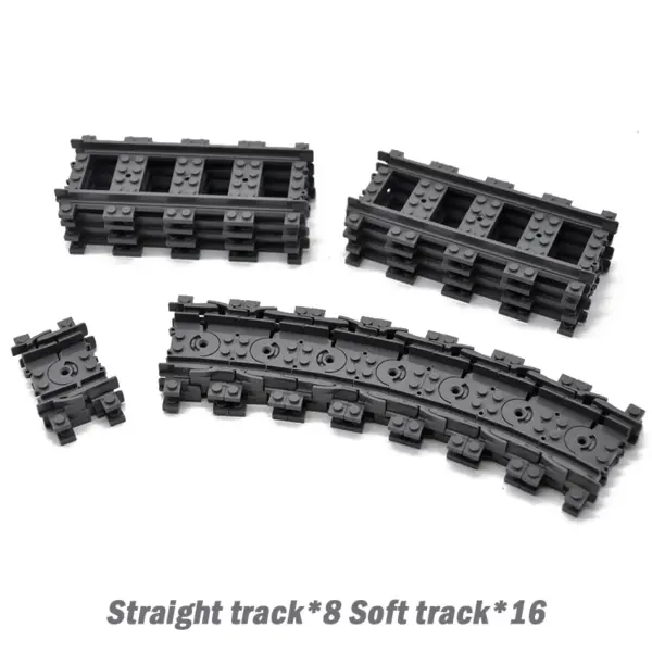 Flexible Building Block Train Tracks Set - Image 12