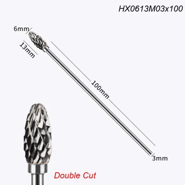 100mm Tungsten Carbide Rotary Burr Tool - Image 13