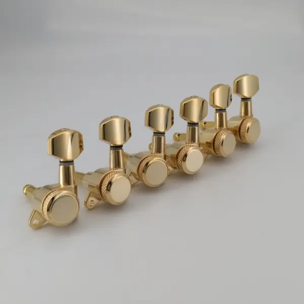 Gold Locking Guitar Tuning Pegs Left Hand Set - Image 2