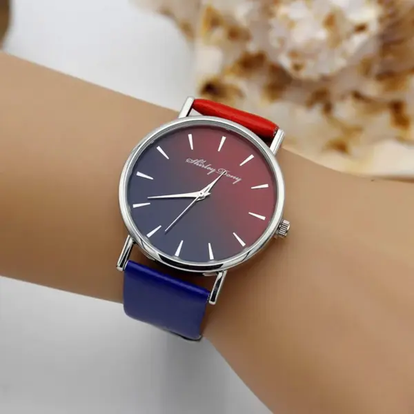 Ladies Quartz Wristwatch with Gradient Strap - Image 6