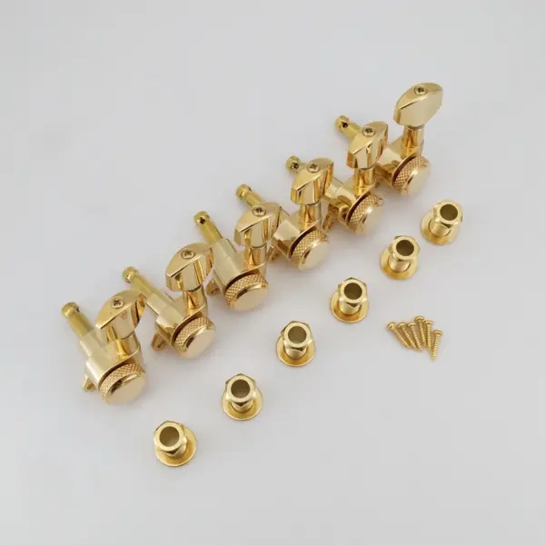 Gold Locking Guitar Tuning Pegs Left Hand Set - Image 5