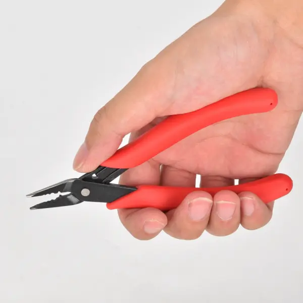 Mini Red Stainless Steel Crimping Pliers - Image 2