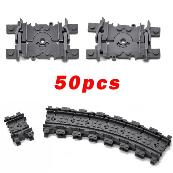 Flexible Building Block Train Tracks Set - Image 28