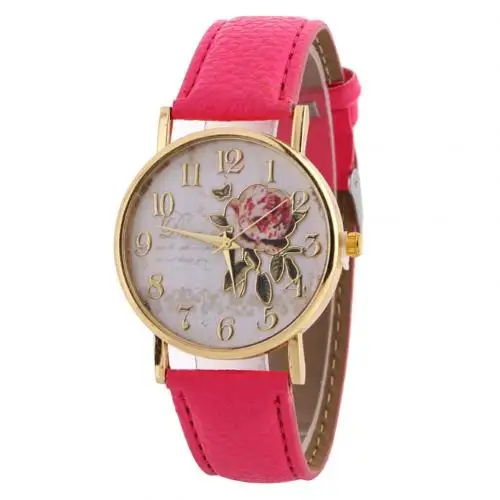 Rose Flower Women Quartz Wrist Watch 57245 7 Rose Flower Women Quartz Wrist Watch 57245 - Image 7