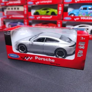 Welly 1:36 Porsche Taycan Turbo S Model Car Grey 3 JPEG 20250126 005520 8802103557919944707
