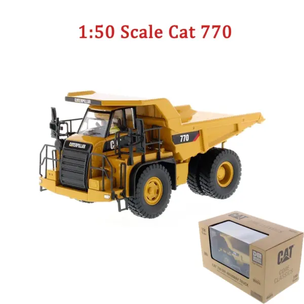 1:50 Scale Diecast CAT 777D Dump Truck Model - Image 7