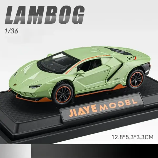 1:36 Lamborghini LP780-4 Diecast Model Car - Image 11