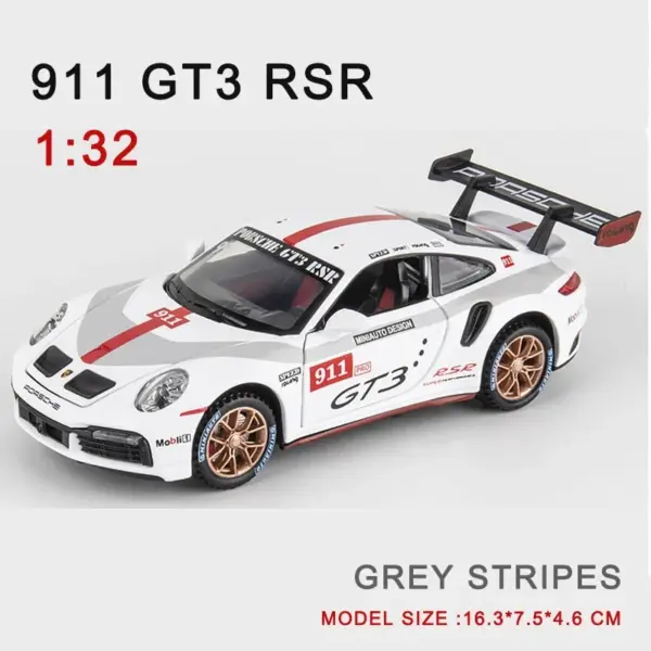 1:32 Diecast Porsche 911 RSR Alloy Model Car - Image 8