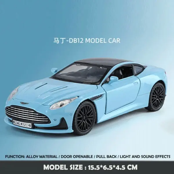 1:32 Aston Martin DB12 Diecast Model Car - Image 9