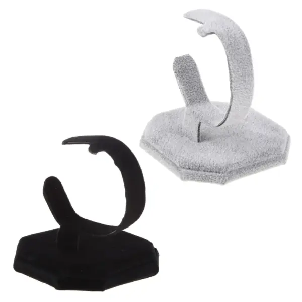 C-shaped Velvet Bracelet Display Stand - Image 5