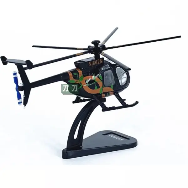 1:100 Scale Diecast MD500 Helicopter Model - Image 2