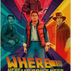 Vintage Back To The Future Movie Poster Print 74 S00ceebad535143cda5fa5577df339768f 1