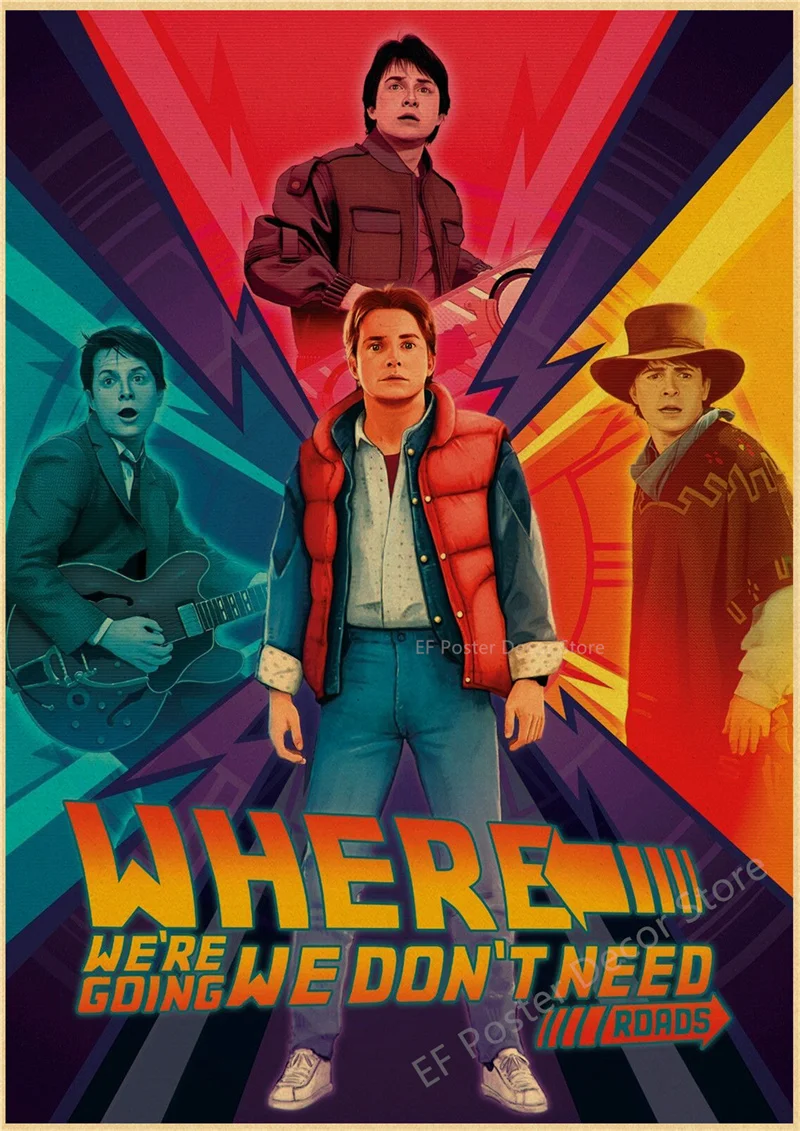 Vintage Back To The Future Movie Poster Print 26 Vintage Back To The Future Movie Poster Print - Image 26