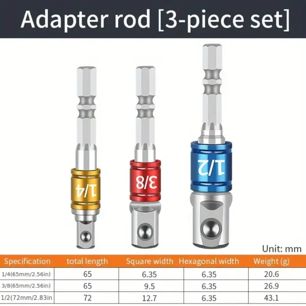 Cobalt Steel Hex Drill Bit Adapter Set - Image 8