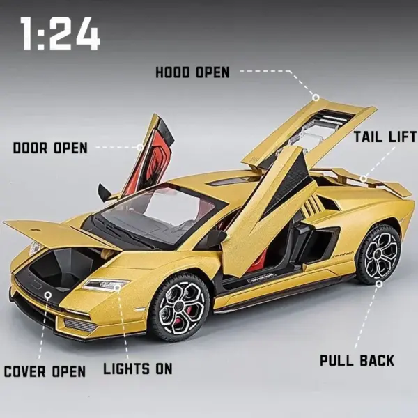 1:24 Lamborghini Countach LPI Diecast Model - Image 3