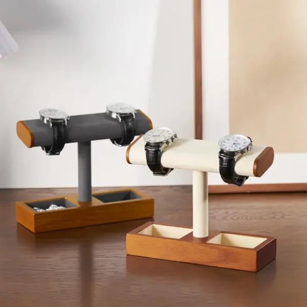 Wooden Jewelry Display Stand for Watches and Rings - Image 4