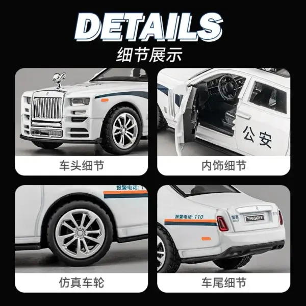 1:36 Rolls Royce Phantom Diecast Model Car - Image 5