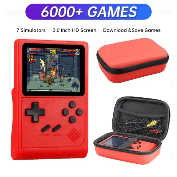 6000 Games Handheld Game Console with AV Output