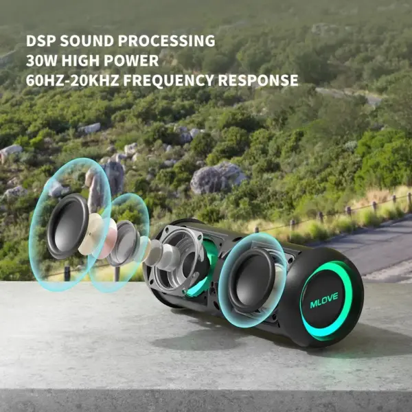 MLOVE E6-L Outdoor Bluetooth Speaker, IPX7 - Image 2