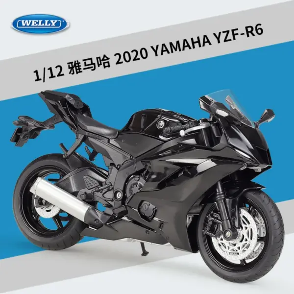 YAMAHA YZF-R6 1:12 Scale Diecast Motorcycle - Image 9