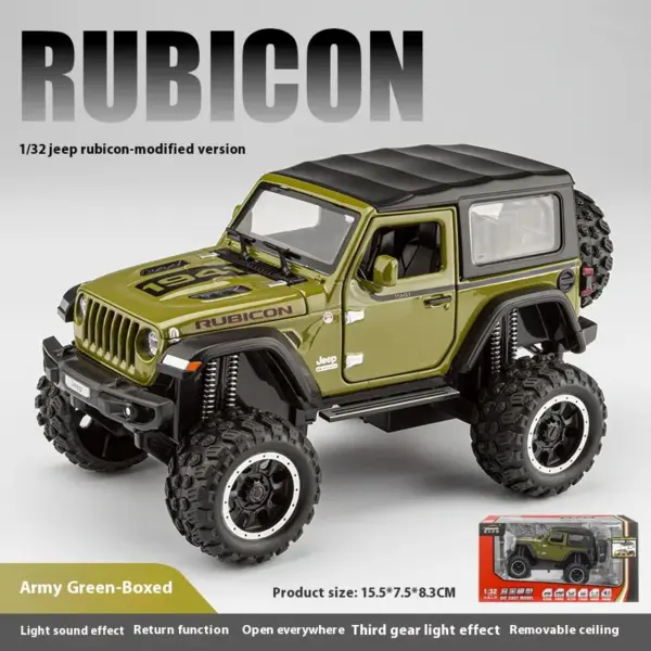 1:32 Scale Rubicon Alloy Car Model - Image 7