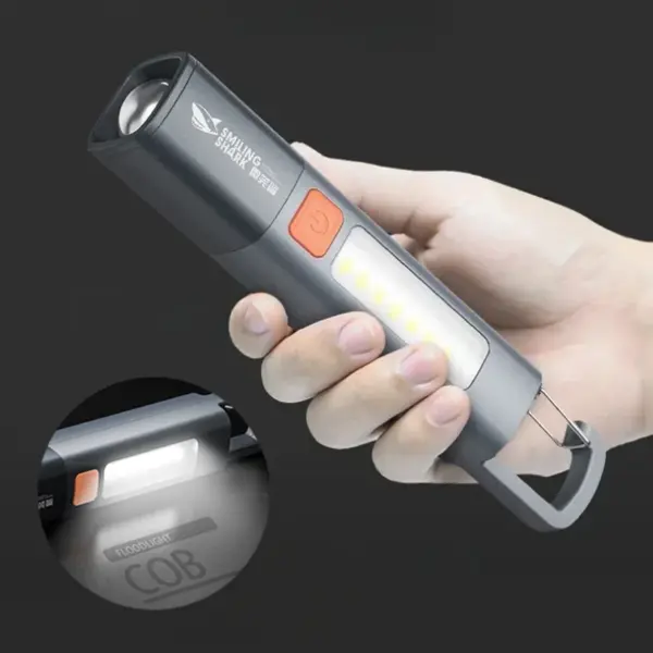 Portable USB Rechargeable Outdoor Flashlight