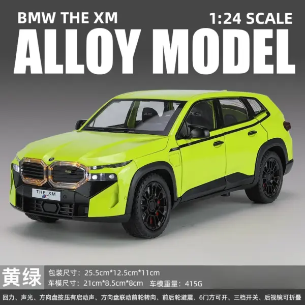 1:24 BMW XM Diecast Car Model with Lights - Image 12