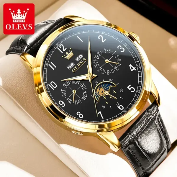 Olevs 6698 Luxury Automatic Mechanical Watch - Image 9