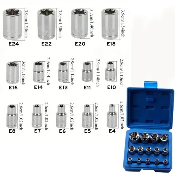 14-Piece E-Torx Socket Tool Set - Image 7