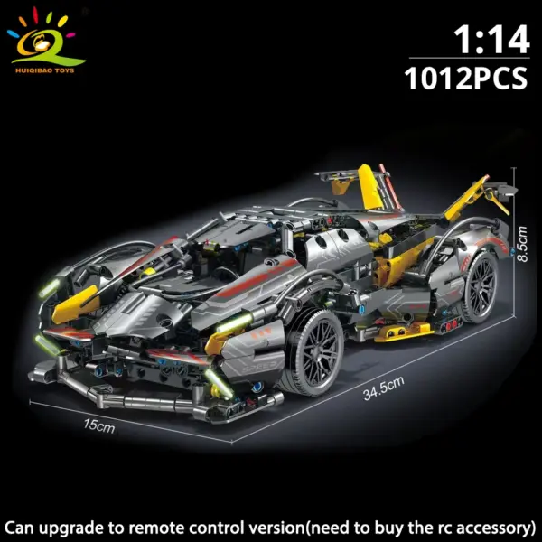 1:14 Racing Car Building Blocks Model Kit - Image 7