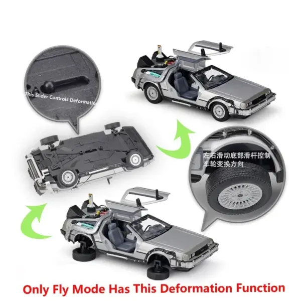 WELLY 1:24 Scale Diecast DeLorean Model Car - Image 3