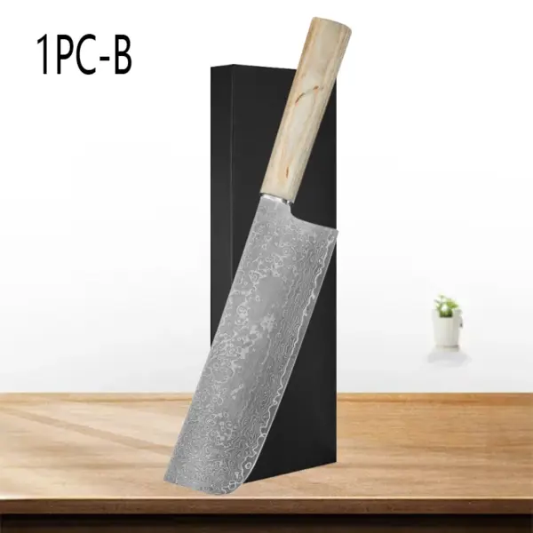 Damascus Steel Chef Knife for Versatile Cooking - Image 10