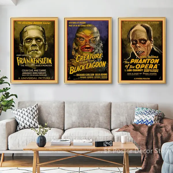 Monsters Movie Poster Vintage Home Decor - Image 2