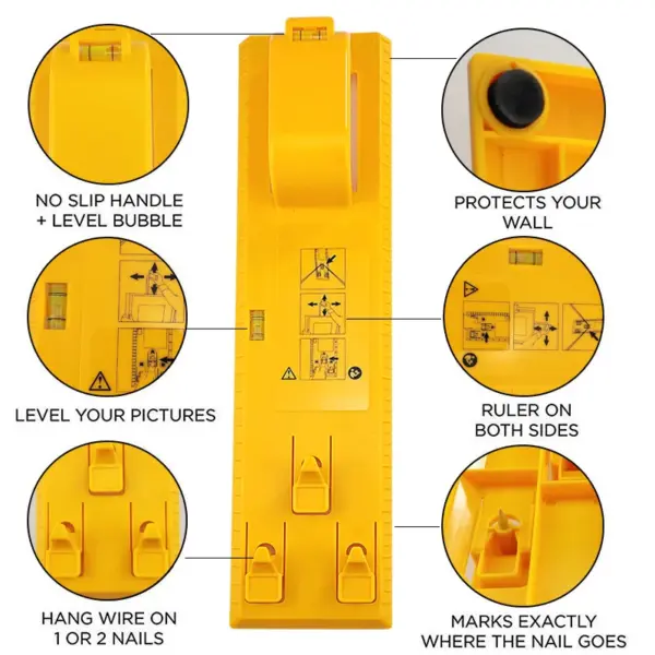 DIY Picture Frame Level Ruler Hanger Set - Image 2