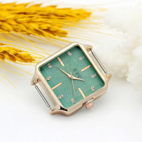 Rose Gold Square Watch Head 30mm 16mm Band - Image 3
